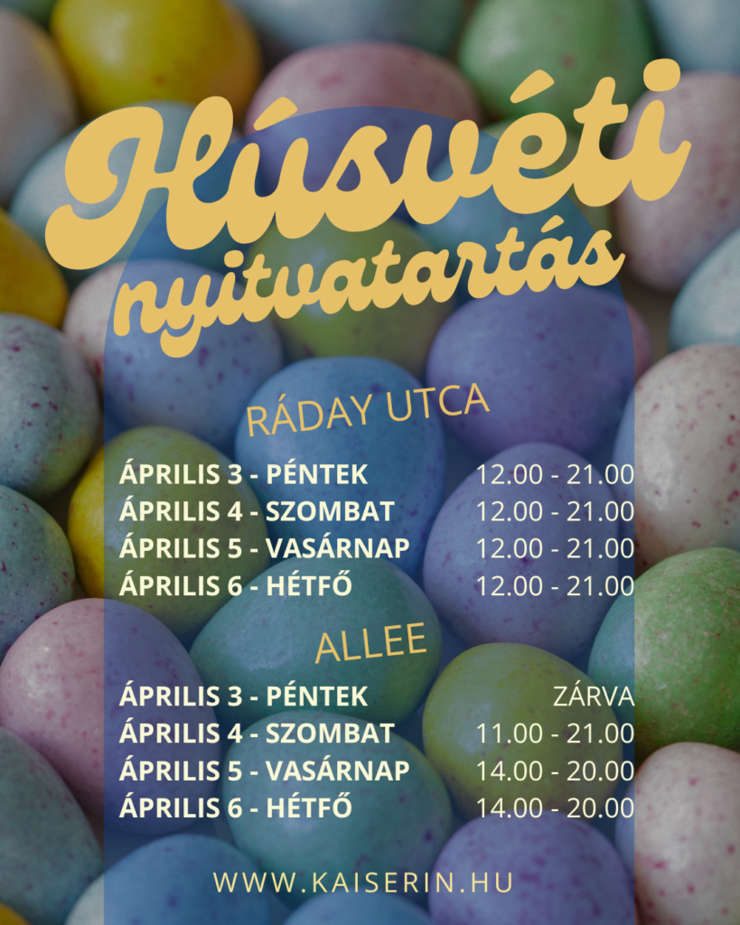 Húsvéti Nyitvatartás